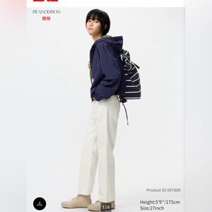 JW Anderson x UNIQLO Off White Straight Jeans.